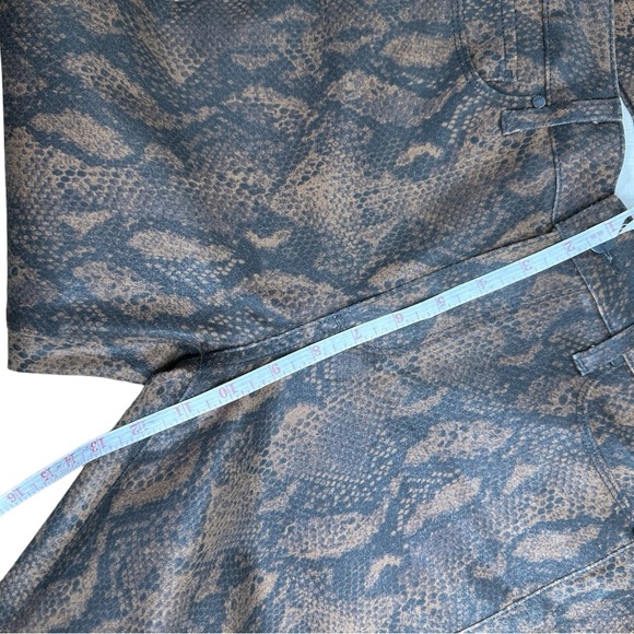 PAIGE Brown Snake Print HOXTON ULTRA SKINNY - Picture 9 of 10